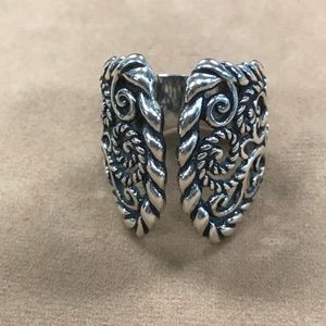 Carolyn Pollack Sterling Silver Filigree Rope Ring